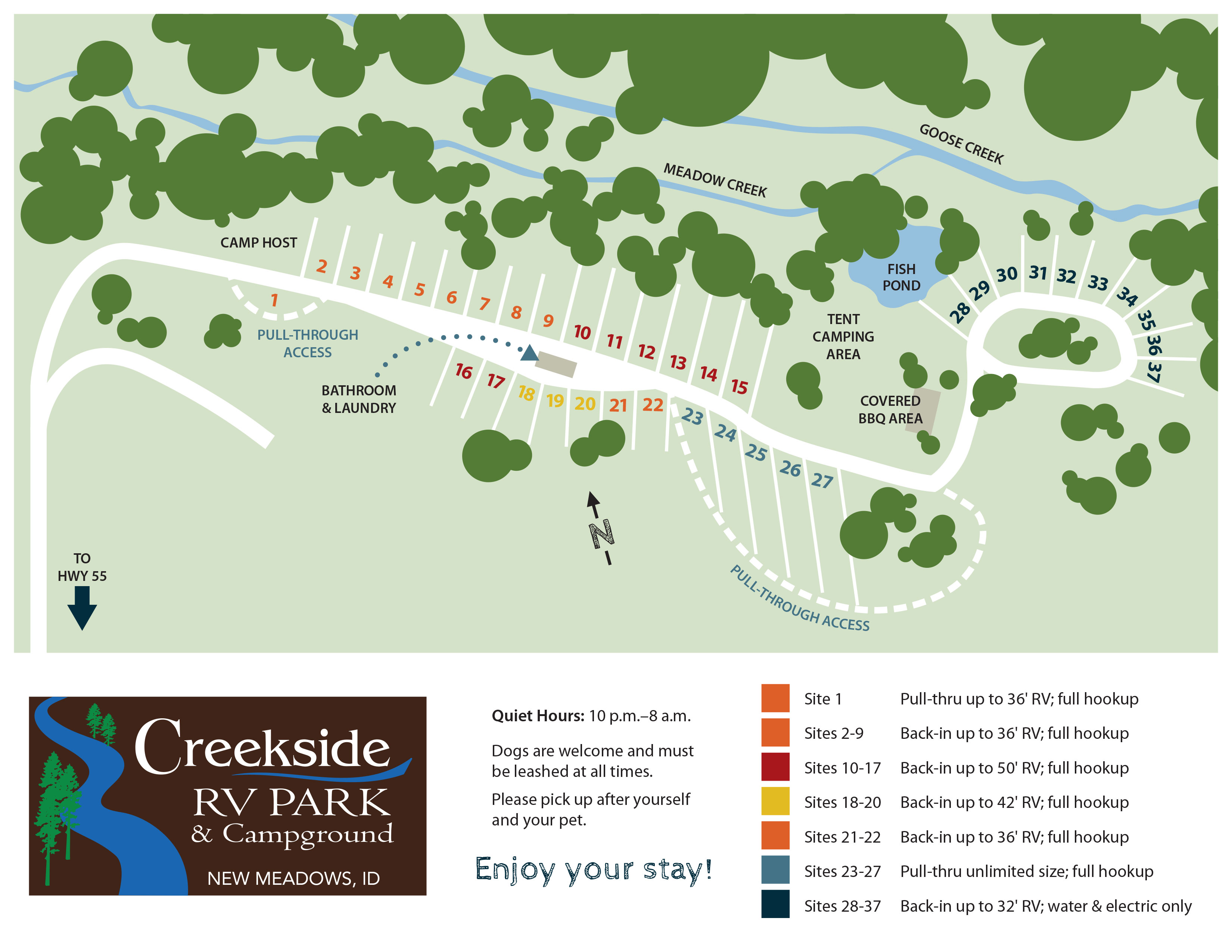 Creekside RV Park & Campground | New Meadows, Idaho